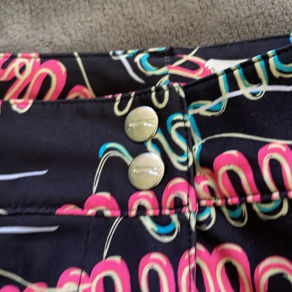 Neon geometric pattern skort size 8 - Picture 2 of 11